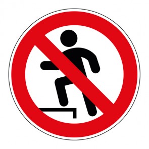 Verbotszeichen Aufsteigen verboten · MAGNETSCHILD