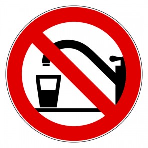 Verbotsschild Kein Trinkwasser · selbstklebend