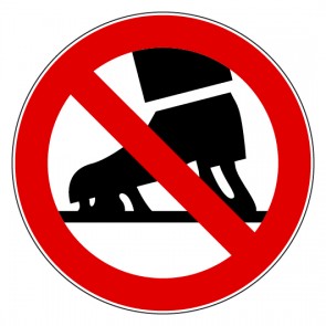 Verbotszeichen Schlittschuhe laufen verboten · MAGNETSCHILD