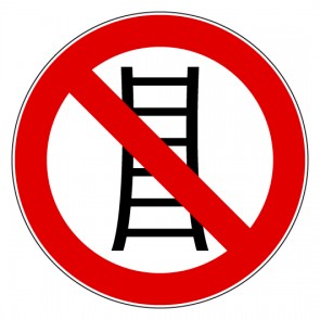 Aufkleber Verbotszeichen Benutzung der Treppe verboten | stark haftend