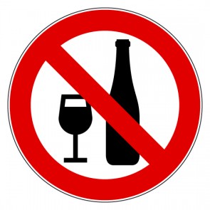 Verbotszeichen Alkoholische Getränke verboten · MAGNETSCHILD