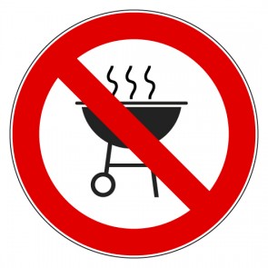 Verbotsschild Grillen verboten