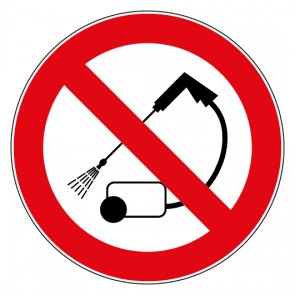 Verbotszeichen Hochdruckreiniger verboten · MAGNETSCHILD