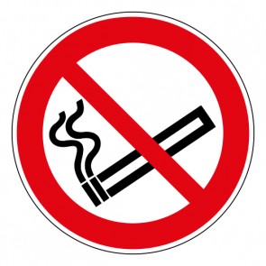 Schild Verbotszeichen · Rauchen verboten · ISO 7010 P002 · selbstklebend