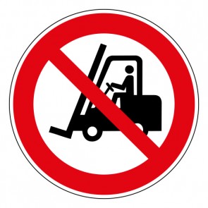 Fußbodenaufkleber Verbotszeichen Für Flurförderzeuge verboten · ISO_7010_P006