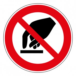 Schild Verbotszeichen Berühren verboten · ISO 7010 P010