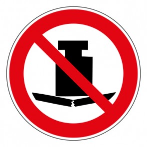 Schild Verbotszeichen Keine schwere Last · ISO 7010 P012