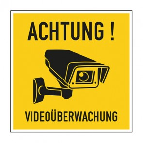 Hinweiszeichen Videoüberwachung TYP 47 · MAGNETSCHILD