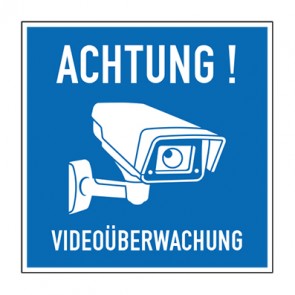 Schild Videoüberwachung TYP 49 · selbstklebend