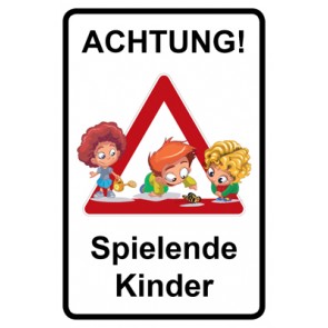 Schild Achtung Spielende Kinder | Mod. 135