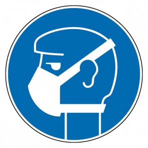 Schild Gebotszeichen Leichten Atemschutz tragen (Gebotsschild)