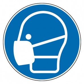 Schild Gebotszeichen Maske benutzen (Gebotsschild)