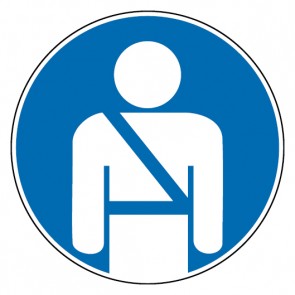 Schild Gebotszeichen Sicherheitsgurt benutzen · selbstklebend
