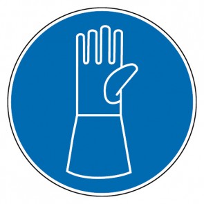Gebotszeichen Schutzhandschuhe mit Pulsschutz benutzen · Magnetschild - Magnetfolie