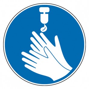 Gebotszeichen Hände desinfizieren · Magnetschild - Magnetfolie