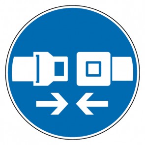 Schild Gebotszeichen Sicherheitsgurt benutzen (Gebotsschild)