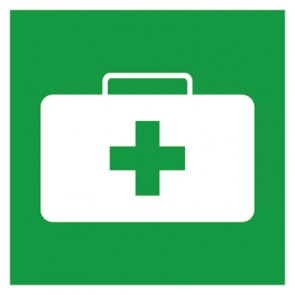 Rettungsschild Notfallkoffer, Sanitätskoffer | selbstklebend