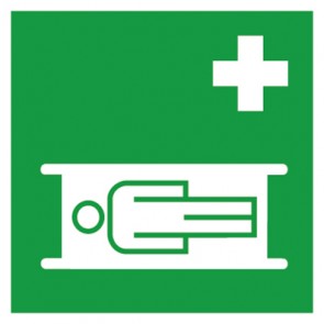 Rettungszeichen Nottrage Krankentrage · MAGNETSCHILD