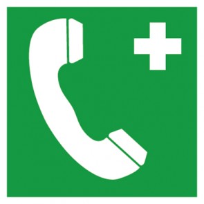 Aufkleber Rettungszeichen Notruftelefon Notruf | stark haftend