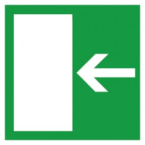 Rettungszeichen Schild Rettungsweg links