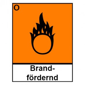 Schild Gefahrstoffzeichen brandfördernd Hazard_O (Piktogramm+Text)