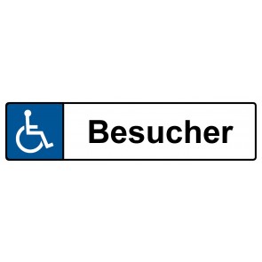 Aufkleber Behinderten Kennzeichenschild Besucher | stark haftend