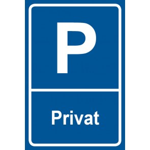 Parkschild Privat | selbstklebend