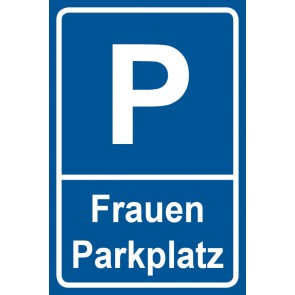 Aufkleber Parkschild Frauenparkplatz | stark haftend