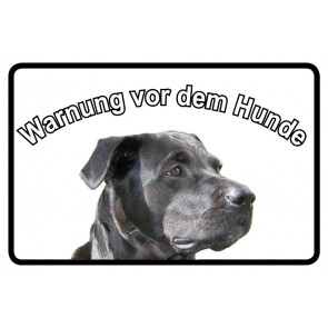 Magnetschild Warnung vor dem Hunde