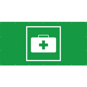 Rettungszeichen Banner · Plane Notfallkoffer Sanitätskoffer