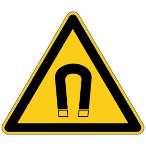 Warnschild Warnung vor magnetischem Feld