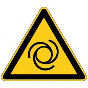 Warnzeichen Warnung vor automatischem Anlauf · MAGNETSCHILD