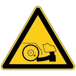 Warnzeichen Warnung vor Fußverletzungen · MAGNETSCHILD