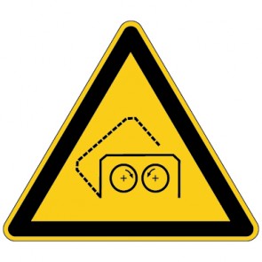 Warnzeichen Warnung vor automatischer Schutzhaube · MAGNETSCHILD