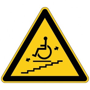 Warnzeichen Warnung vor Treppenlift · MAGNETSCHILD