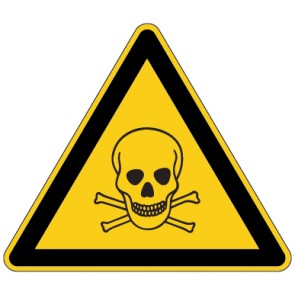 Warnschild Warnung vor giftigen Stoffen · selbstklebend