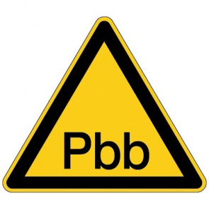 Warnzeichen Warnung vor Polybromierte Biphenyle · MAGNETSCHILD