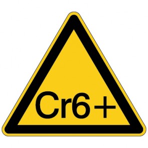 Warnzeichen Warnung vor Chromat - Hexavalentes Chrom · MAGNETSCHILD