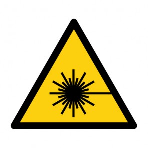 Fußbodenaufkleber Warnzeichen Warnung vor Laserstrahl · ISO 7010 W004