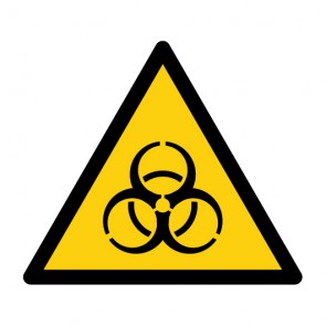 Fußbodenaufkleber Warnzeichen Warnung vor Biogefährdung · ISO 7010 W009