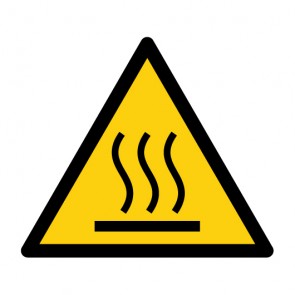 Magnetschild Warnzeichen Warnung vor heißer Oberfläche · ISO 7010 W017