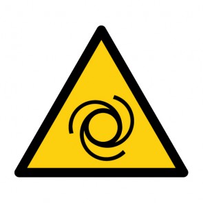 Magnetschild Warnzeichen Warnung vor automatischem Anlauf · ISO 7010 W018