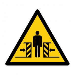 Magnetschild Warnzeichen Warnung vor Quetschgefahr · ISO 7010 W019