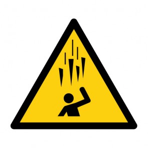 Aufkleber Warnzeichen Warnung vor Eisschlag · ISO 7010 W039