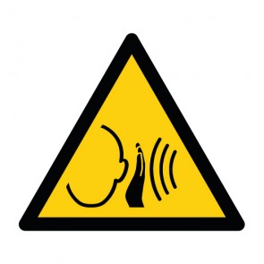 Magnetschild Warnzeichen Warnung vor unvermittelt auftretendem lauten Geräusch · ISO 7010 W038