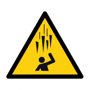 Schild Warnzeichen Warnung vor Eisschlag · ISO 7010 W039