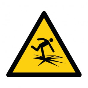 Schild Warnzeichen Warnung vor dünnem Eis · ISO 7010 W043