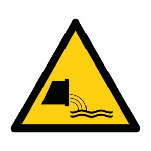 Magnetschild Warnzeichen Warnung vor Abwassereinleitung · ISO 7010 W055