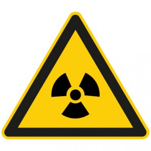Warnschild Warnung vor radioaktiven Stoffen