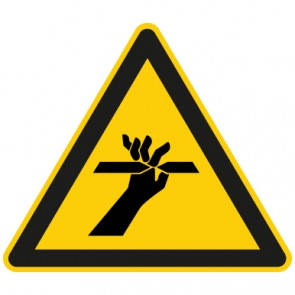 Warnschild Warnung vor Schnittverletzungen